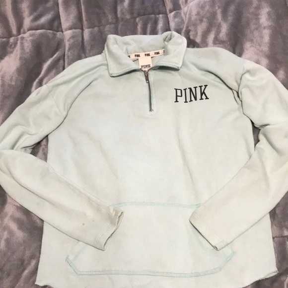 VS PINK CUTOFF QUARTER ZIP - Picture 1 of 4
